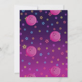 Bowling Birthday Party Kaart (Achterkant)