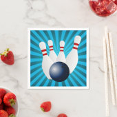 Bowling Birthday Party Paper Servet (Insitu)
