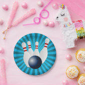 Bowling Birthday Party Papieren Bordje (Feest)