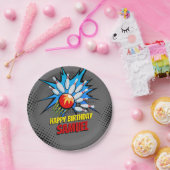 Bowling Birthday Party Papieren Bordje (Feest)