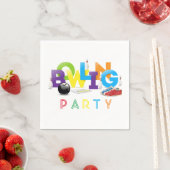 Bowling Birthday Party Servet (Insitu)