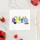 Bowling Birthday Party Servet (Insitu)