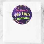 Bowling Birthday Party Sticker (Tas)