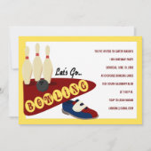 Bowling Birthday Party - Uitnodigingen (Voorkant)