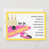 Bowling Birthday Party - Uitnodigingen (Voorkant)