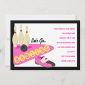 Bowling Birthday Party - Uitnodigingen (Voorkant)