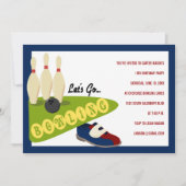 Bowling Birthday Party - Uitnodigingen (Voorkant)