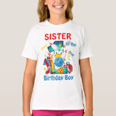 Bowling Birthday Shirt zuster eerste verjaardag (Voorkant)