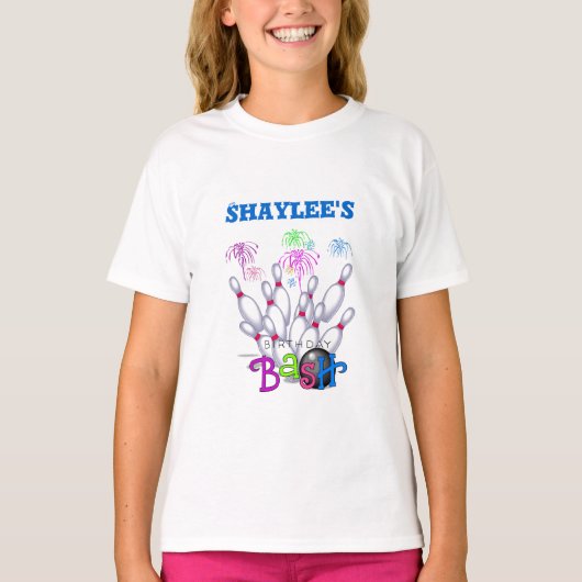 Bowling Birthday T-shirt (Voorkant)