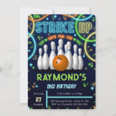 Bowling Birthday Uitnodiging (Voorkant)