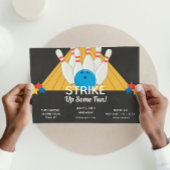 Bowling Birthday Uitnodiging