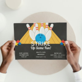 Bowling Birthday Uitnodiging