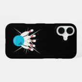 Bowling Bliss iPhone 16 Hoesje (Achterkant horizontaal)