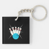 Bowling Bliss Sleutelhanger (Achterkant)