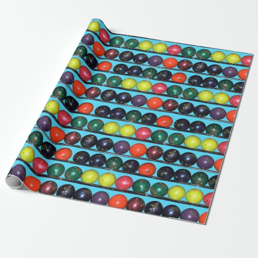 Bowling Blitz Cadeaupapier (Uitgerold)