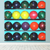 Bowling Blitz Canvas Afdruk (Insitu (Houten vloer))
