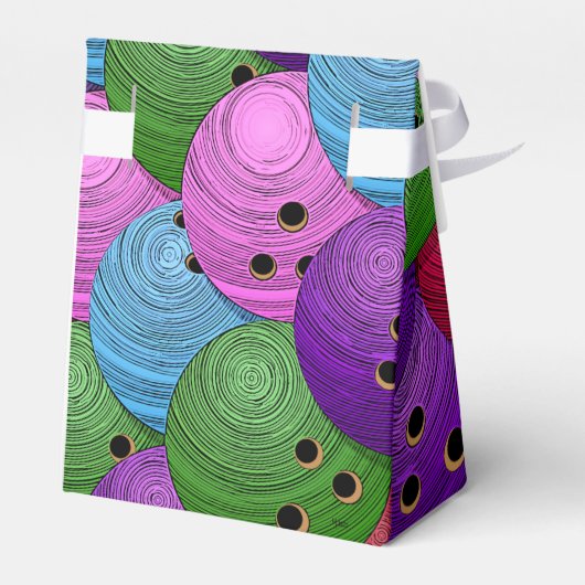 Bowling Blitz Favor Box Bedankdoosjes (Achterkant)