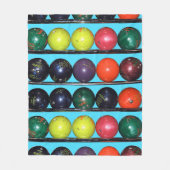 Bowling Blitz Fleece Deken (Voorkant)