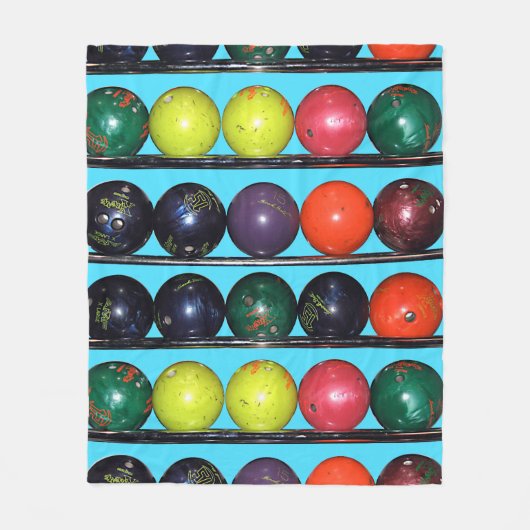 Bowling Blitz Fleece Deken (Voorkant)