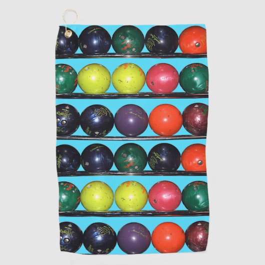 Bowling Blitz Golfhanddoek (Voorkant)