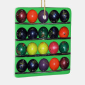 Bowling Blitz Keramisch Ornament (Rechts)