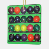 Bowling Blitz Keramisch Ornament (Links)