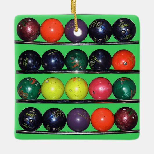 Bowling Blitz Keramisch Ornament (Voorkant)
