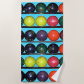 Bowling Blitz Strandlaken (Voorkant)