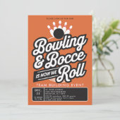 Bowling Bocce Team Building Church Business Sinaas Kaart (Staand voorkant)