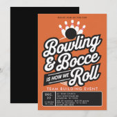 Bowling Bocce Team Building Church Business Sinaas Kaart (Voorkant / Achterkant)