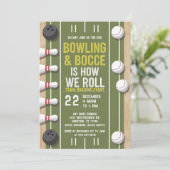 Bowling Bocce Team Building Kerk Bedrijfssport Kaart (Staand voorkant)