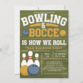 Bowling Bocce Team Community Church Business Kaart (Voorkant)