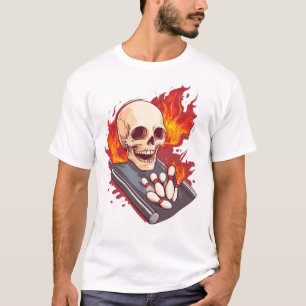 Bowling Bones - Grappige Sport Schedel T-shirt