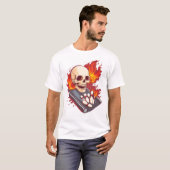 Bowling Bones - Grappige Sport Schedel T-shirt (Voorkant volledig)