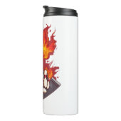 Bowling Botten - Funny Sports Skull Thermosbeker (Geroteerd rechts)