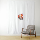 Bowling Botten - Funny Sports Skull Wandkleed (In situ)