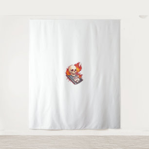 Bowling Botten - Funny Sports Skull Wandkleed