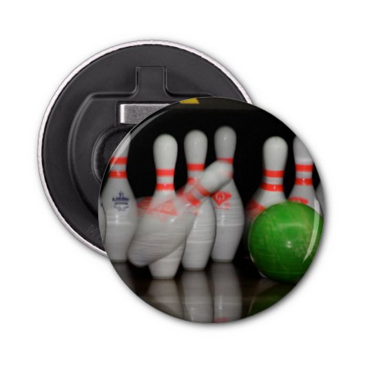 Bowling Bottle Open Button Flesopener (Voorkant)