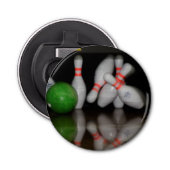 Bowling Bottle Open Button Flesopener (Voorkant)