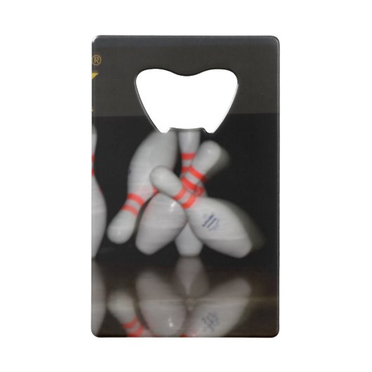 Bowling Bottle Open Creditkaart Flessenopener (Voorkant)