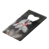 Bowling Bottle Open Creditkaart Flessenopener (Voorkant Gekanteld)
