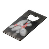 Bowling Bottle Open Creditkaart Flessenopener (Achterkant Gekanteld)