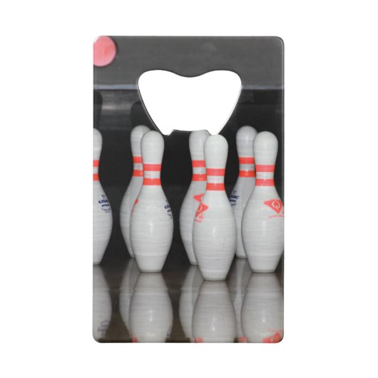 Bowling Bottle Open Creditkaart Flessenopener (Voorkant)