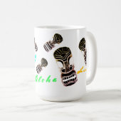 Bowling Bouncing Tiki Mask Koffiemok (Voorkant rechts)