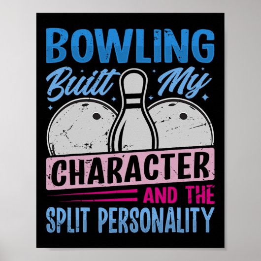 Bowling bouwde mijn karakter - De gespleten persoo Poster (Voorkant)