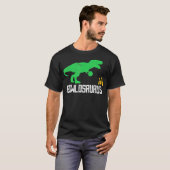 Bowling Bowler Dinosaur Player Ball Pin T-shirt (Voorkant volledig)