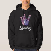 Bowling Bowler Funny Bowling Bowling Pin Strike Bo Hoodie (Voorkant)