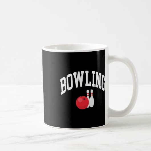 Bowling Bowler Grafisch Koffiemok (Rechts)