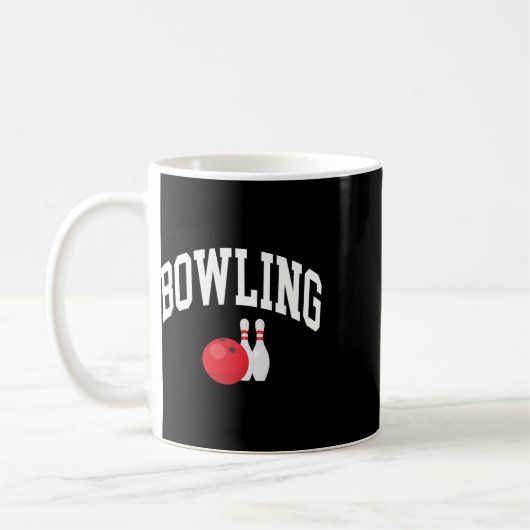 Bowling Bowler Graphic Koffiemok (Links)