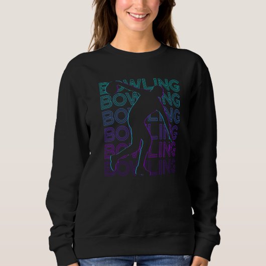 Bowling Bowler Retro Trui (Voorkant)